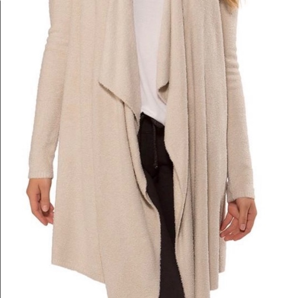 Barefoot Dreams Cream Open-Front Cozy Cardigan
